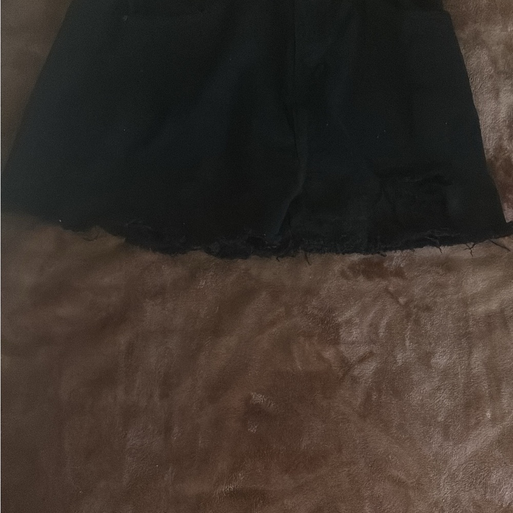 PrettyLittleThing Black Jean Shorts